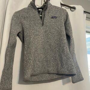 Patagonia Gray Quarter-Zip Fleece Pullover
